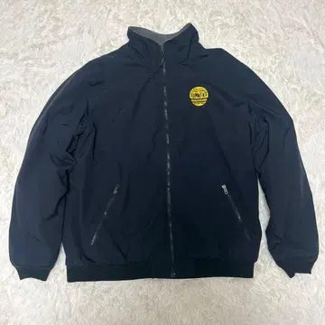 네이비 나일론 자켓 지퍼 포함