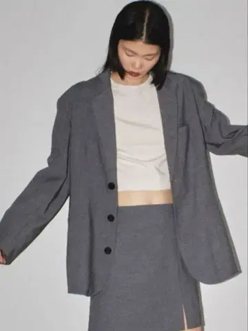 TODAYFUL Heather Over Jacket 차콜 그레이 38