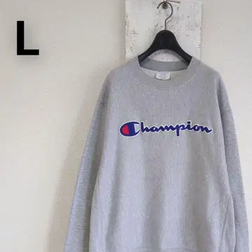 구제 의류 Champion 챔피온 리버스 위브 맨투맨 그레이 L