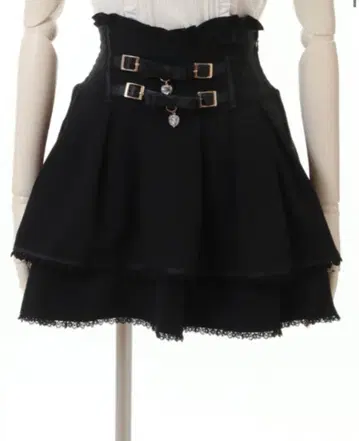 리즈리사 2단 리본 벨트 치마바지