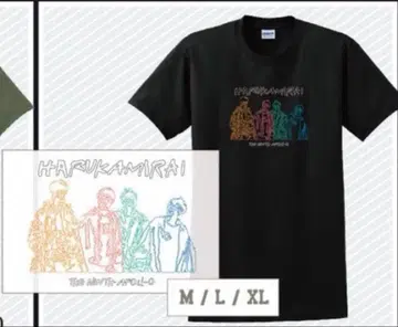 하루카미라이 T셔츠 블랙 M 실루엣T 블랙