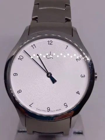 ck 아날로그 쿼츠 손목시계 실버