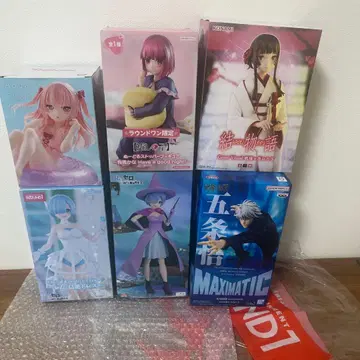 애니메이션 캐릭터 피규어 6체 세트