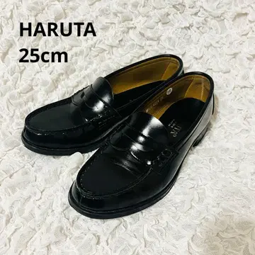 [ 새상품급 ] 하루타 HARUTA 로퍼 25.0cm 블랙
