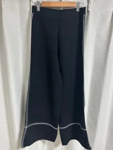 ZARA 블랙 니트 와이드 팬츠 S 사이즈