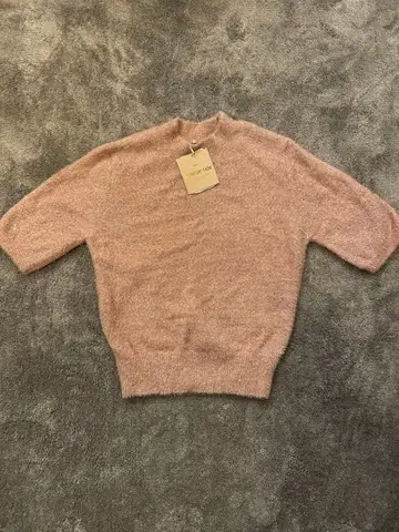 [택 포함 미사용 새상품] 반짝이는 라메 니트탑