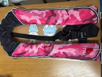 핑크 카모플라쥬 구명 조끼