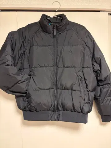 블랙 다운 자켓 집업