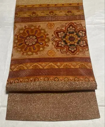 후쿠로 오비 산두 자수 화문 지