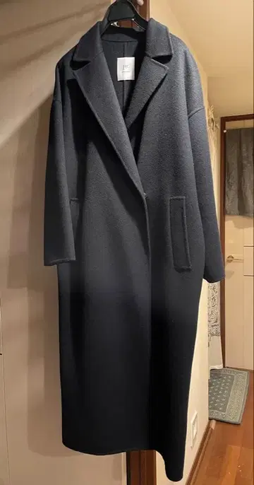 1er Arrondissement 블랙 롱 코트 38