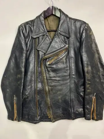 1950년대 EU 빈티지 더블 라이더스 네이비