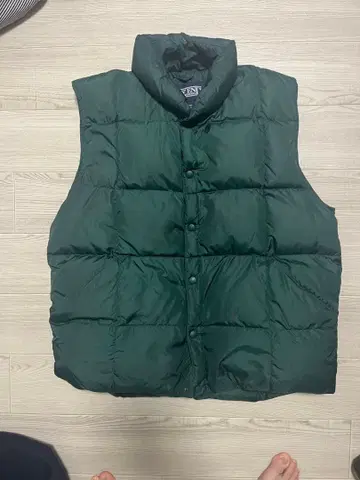 Lands' End 다운 베스트 M 다크 그린