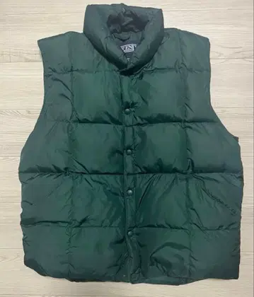 Lands' End 다운 베스트 M 다크 그린