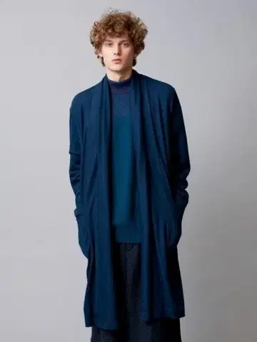 초특가 TROVE 가운 가디건 네이비 블루 M 트로브 브랜드