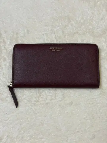 케이트 스페이드 버건디 장지갑