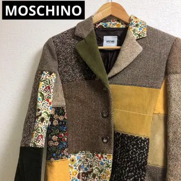 MOSCHINO 트위드 패치워크 자켓 모스키노 이탈리아제