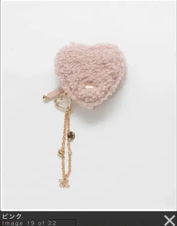 [ 새상품급 ] RANDA 퍼 하트 코인 케이스 지갑 백참