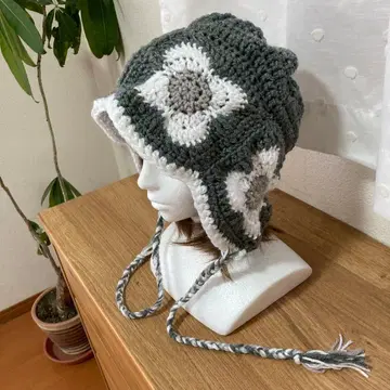 핸드메이드 북유럽 무늬 발라클라바 비니 보닛