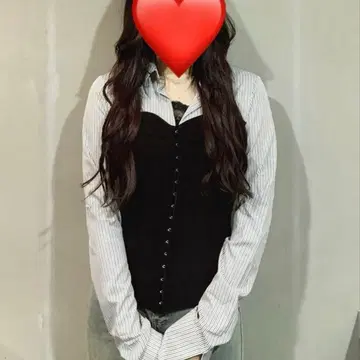 코르셋 디자인 셔츠 amood