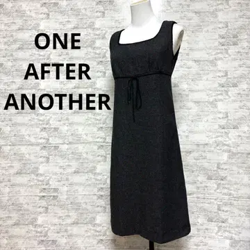 [ONE AFTER ANOTHER] 프리 다크 그레이 슬리브리스 원피스