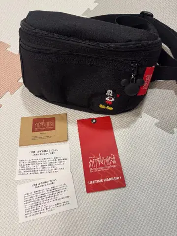 미키 블랙 숄더백 Waist Bag