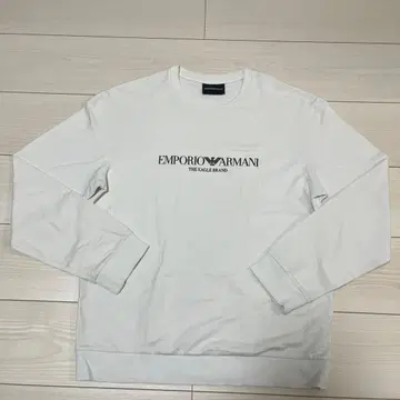 EMPORIO ARMANI 화이트 긴팔 티셔츠