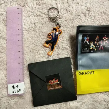 스트리트 파이터 6 루크 자수 아트 키링