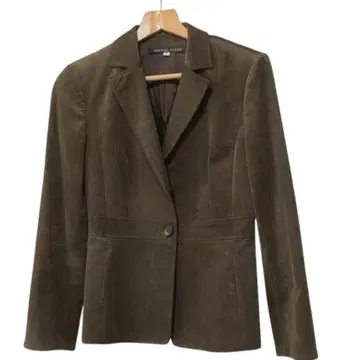 [ MICHEL KLEIN ] 브라운 코듀로이 테일러드 자켓
