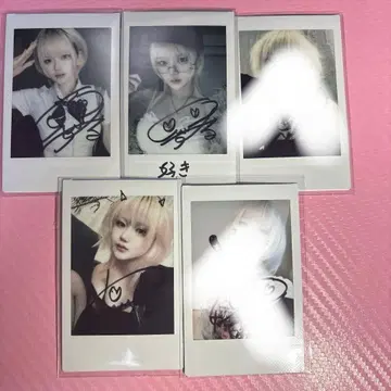 스칼 폴라로이드 친필 사인 3매