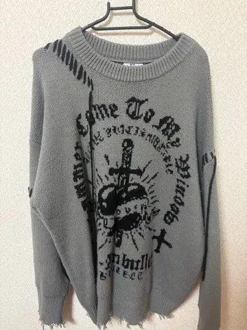 volcan&aphrodite 하트소드 니트 그레이