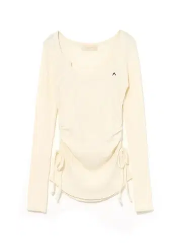 Lala shirring ribbon tops AM1548