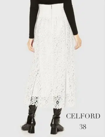 CELFORD 레이스 머메이드 스커트 38
