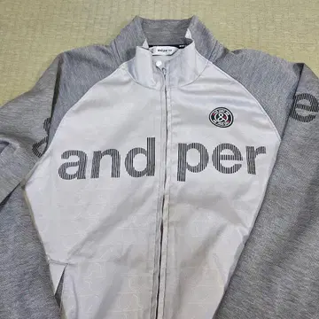 and per se 그레이 풀 집업 트랙 자켓