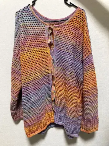 WEGO 시스루 니트 웜 컬러