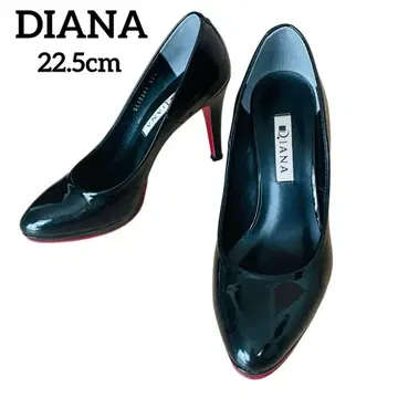 DIANA 다이애나 에나멜 펌프스 레드 밑창 22.5 하이힐