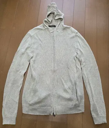 꼼사맨 린넨 후드티 그레이지