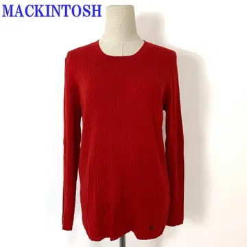 매킨토시 긴팔 니트 레드 빨간색 울 44 C4677