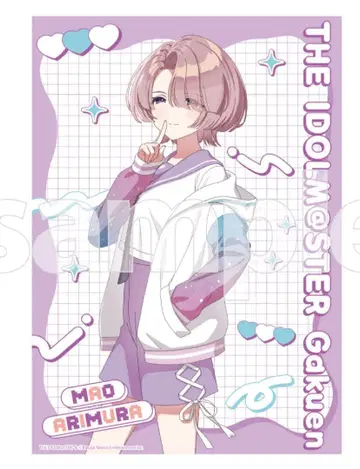 학원 아이돌 마스터 DMM 스크래치 C상 A3 천 포스터 아리무라 마오