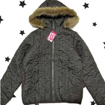 T&C 퀼팅 퍼 후드티 지퍼 별 헤이세이 블루종 아우터