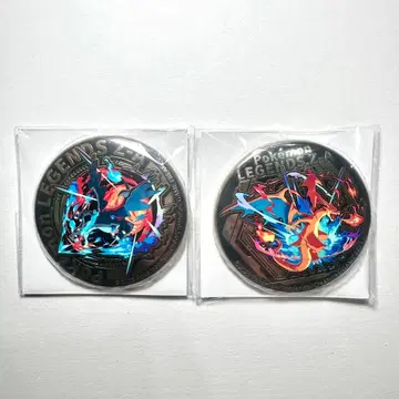 포켓몬ZA 포켓몬 이온 혜택 캔뱃지 리자몽 X Y 2종 세트