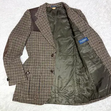 더반 테일러드 자켓 트위드 호두 버튼 엘르 M 레트로