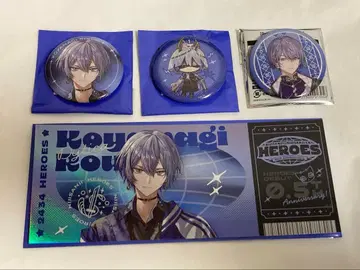 코야나기 로우 half anniversary 2주년 캔뱃지 티켓풍 카드