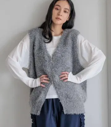 택 포함 미사용 LOWRYSFARM 샤기 ZIP 베스트