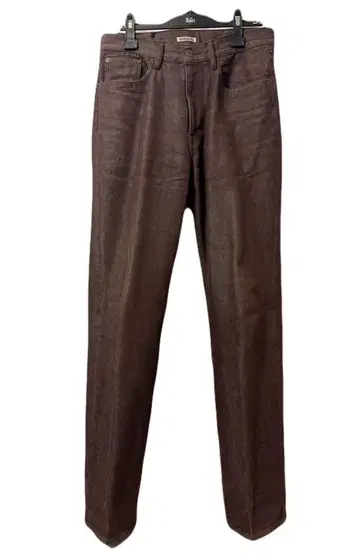 AURALEE 하드 트위스트 데님 5P 팬츠 브라운