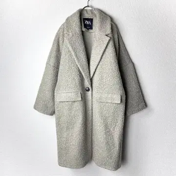 ZARA 롱 코트 라임 그린