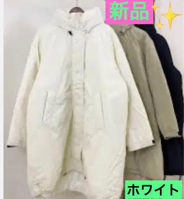 야마다야 FIKA 몬스터 후드티 코트 스콧 클럽 흰색 화이트