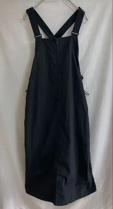 FORK&SPOON 나일론 서스펜더 원피스 블랙 1 롱