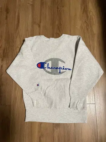 90s 챔피온 리버스 위브 자수 택 백프린트