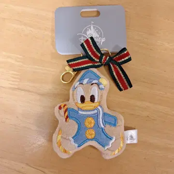 디즈니 스토어 봉제 인형 키링 크리스마스 쿠키 도날드