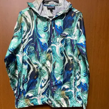 [ 새상품급 ] patagonia 마블 무늬 후드 부착 M
